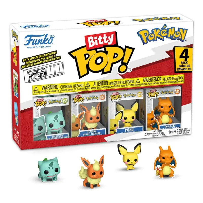 Pokémon Bitty POP! Vinyl Figure 4-Pack Series 3 - 2 cm
